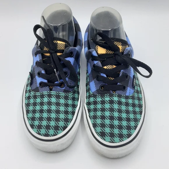 Vans Unisex Tartan Plaid Print Lace Up Skateboard Sneaker. - Picture 8 of 13